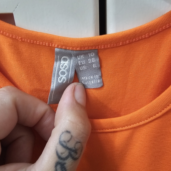 NWT Orange ASOS Bodysuit - Picture 6 of 9